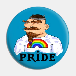 Dwarven Gay Pride Pin