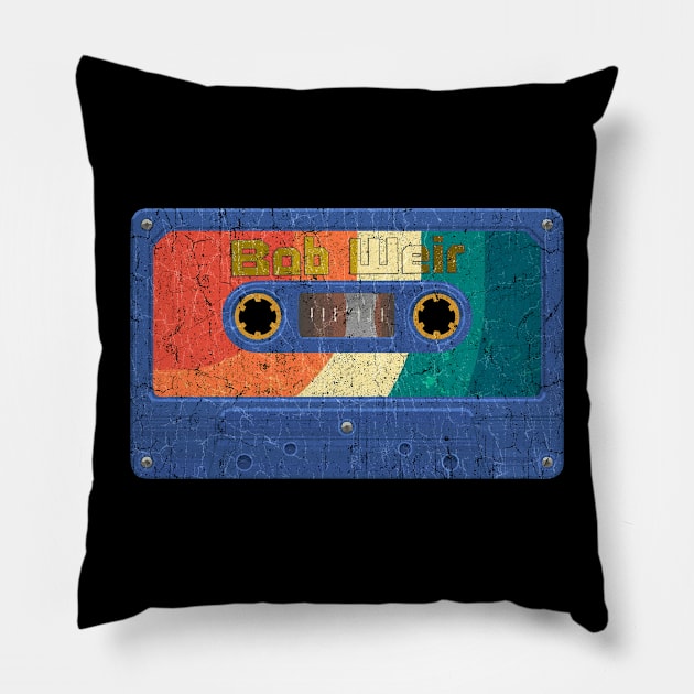 Cassete vintage bob weir Pillow by bardo_bardon