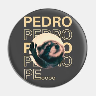 Funny Pedro Raccon Meme Pin