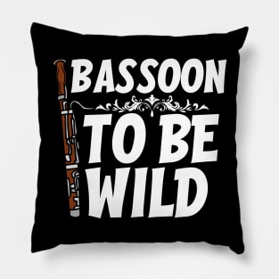 Funny Bassoon Player Pillow