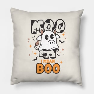 Moo I Mean Boo Pillow