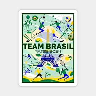 Team Brasil - Paris 2024 Magnet