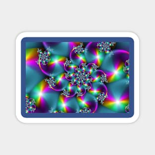 Colorful Party Abstract Spiral Magnet