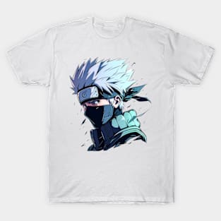  Naruto Shippuden Kakashi Tobi Split Face T-Shirt : Clothing,  Shoes & Jewelry