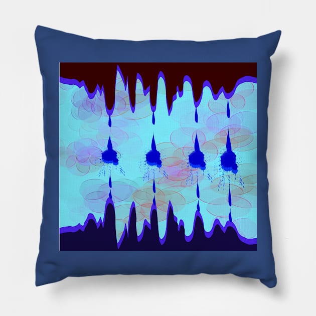 Dripping Water Pillow by CATiltedArt