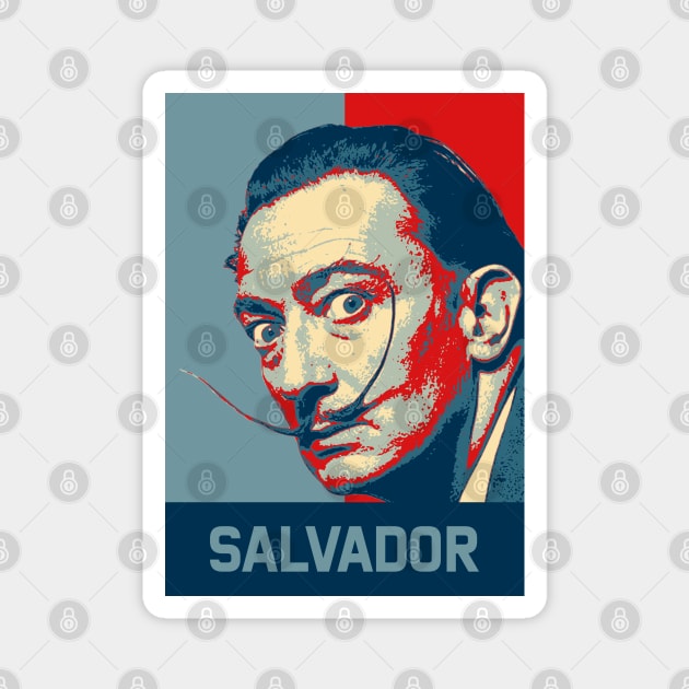 Salvador Dali Magnet by mrcatguys