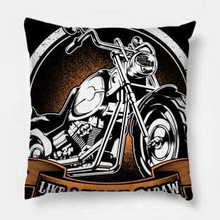 Only Cool Papaw Rides Motorcycles T Shirt Rider Gift Pillow