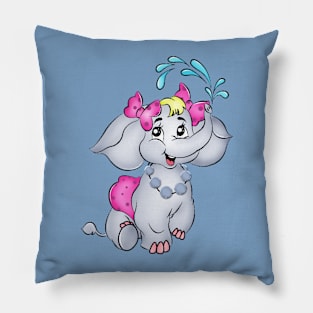 elephant and butterflies Pillow