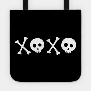 XOXO hugs and kisses skull and bones Tote