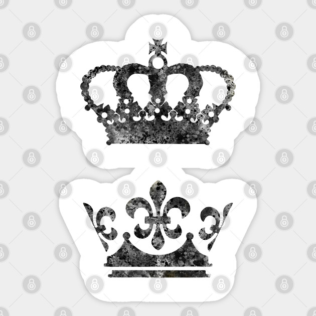 King And Queen Crown Crown Sticker Teepublic