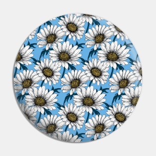 Daisies on blue Pin