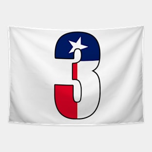 Number 3 Texas Flag Tapestry