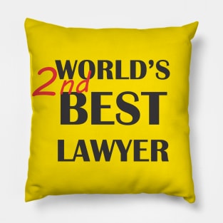 World's 2nd Best Lawyer Pillow