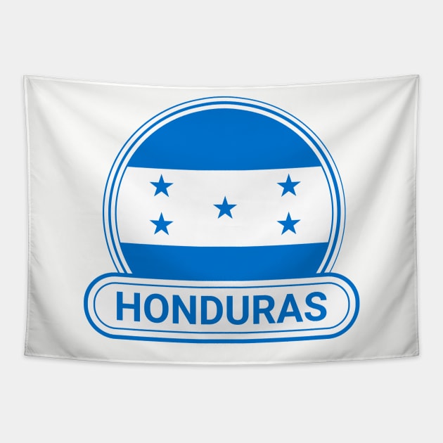 Honduras Country Badge - Honduras Flag Tapestry by Yesteeyear