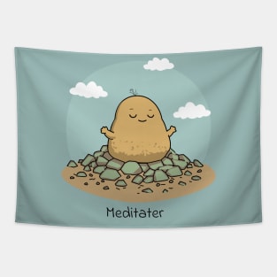 Meditater - Meditating Potato Tapestry