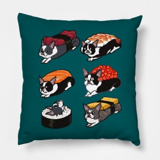 Sushi  Boston Terrier Pillow