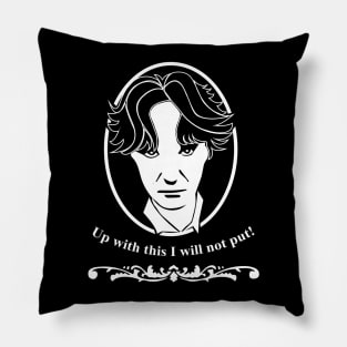 Bernard Black: Up With this I Will Not put Quote Pillow