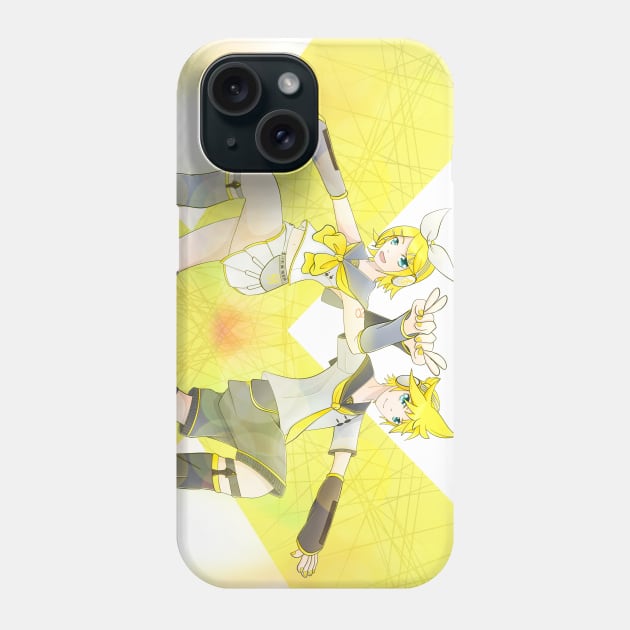 Kagamine Rin and Len Phone Case by giratina13