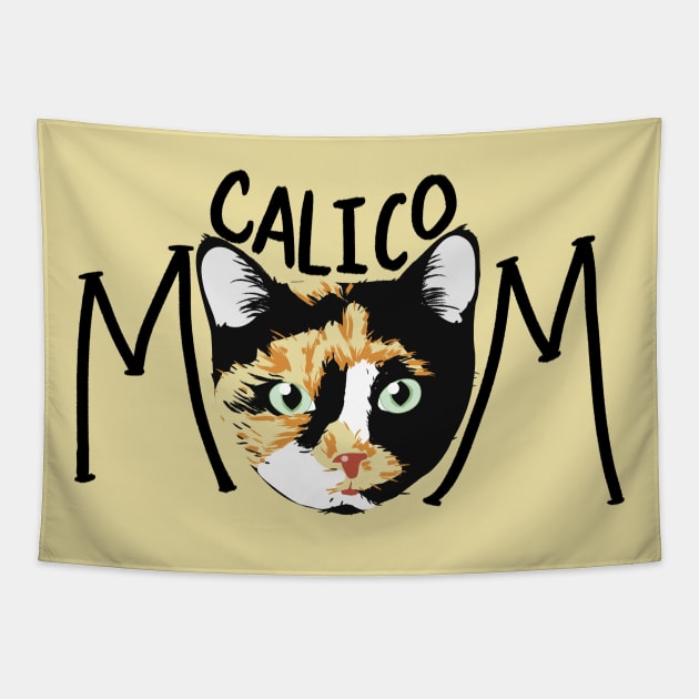 Calico Cat Mom Tapestry by bubbsnugg