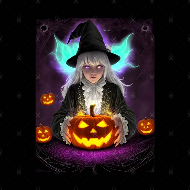 Halloween Cute Spooky Black Witch by TrendyTees