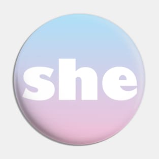 She - Pronoun Pin