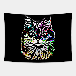 Light Bright Kitty Cat Tapestry