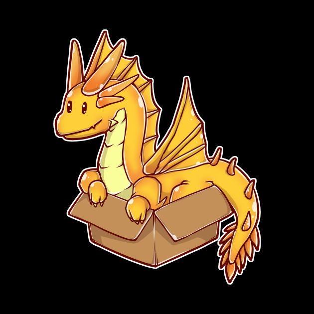 Golden Dragon In A Box Dungeons And Dragons Phone Case