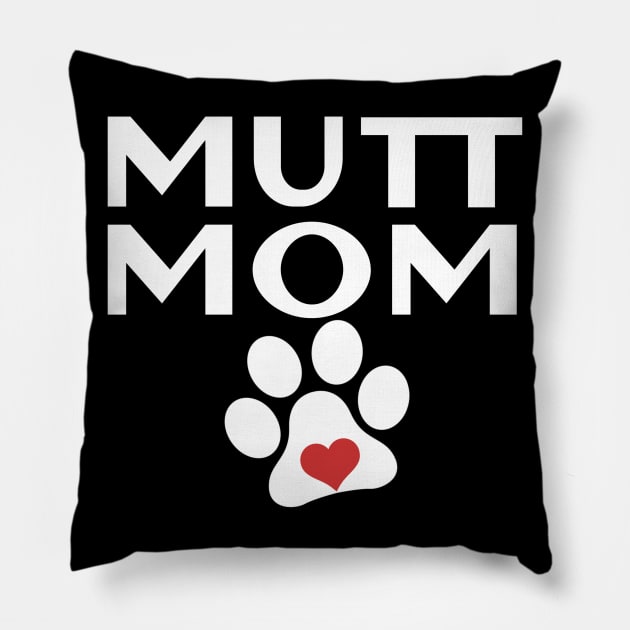 mutt mom Pillow by zeevana