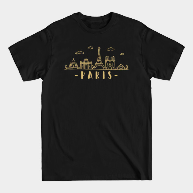 Disover Paris Skyline Travel - Paris - T-Shirt