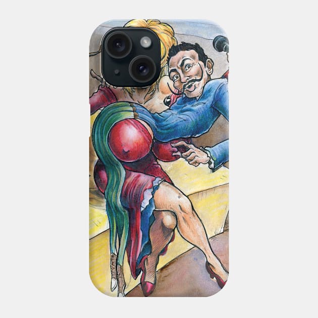 Dolly Meets Dali Phone Case by JohnnyGolden