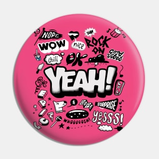 Yeah ! Wow! Nice ! Surprise Pin