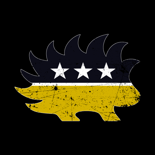 Ancap Libertarian Porcupine - Vintage by The Libertarian Frontier 