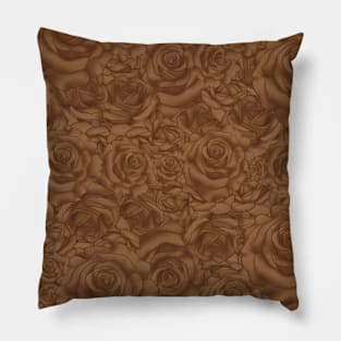 Brown Roses Pillow