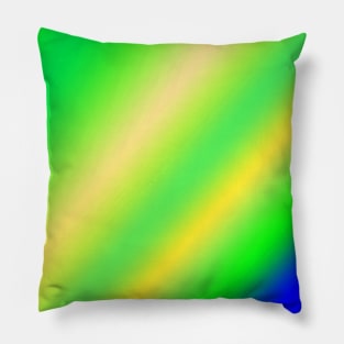 green blue orange abstract texture art Pillow