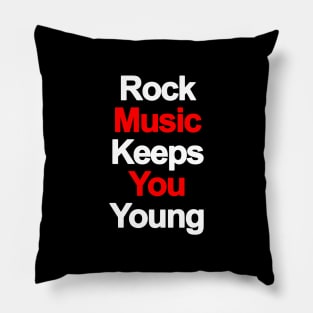 Rock music - classic from the 90s T-Shirt Pillow