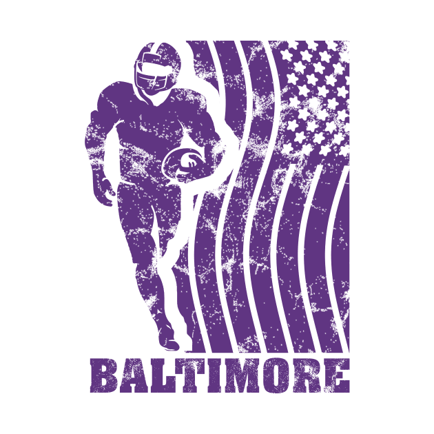 Baltimore Football Fans by Toogoo