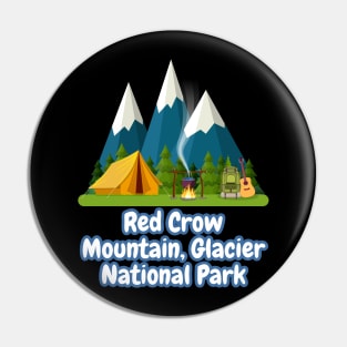 Red Crow Mountain, Glacier National Park Pin