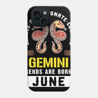 Zodiac Gemini: Born In June Phone Case