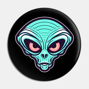 Alien Heads Pin