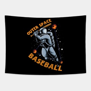 Outer Space Baseball Tapestry