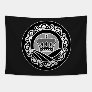 Crown (Monochrome) Tapestry