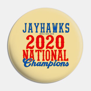 Kansas 2020 NCAA Champs Pin