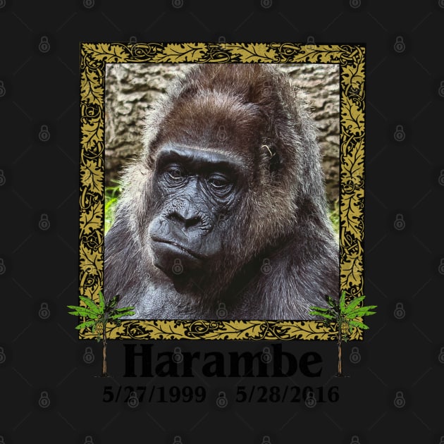 Harambe Memorial We Love You Rest In Peace by blueversion