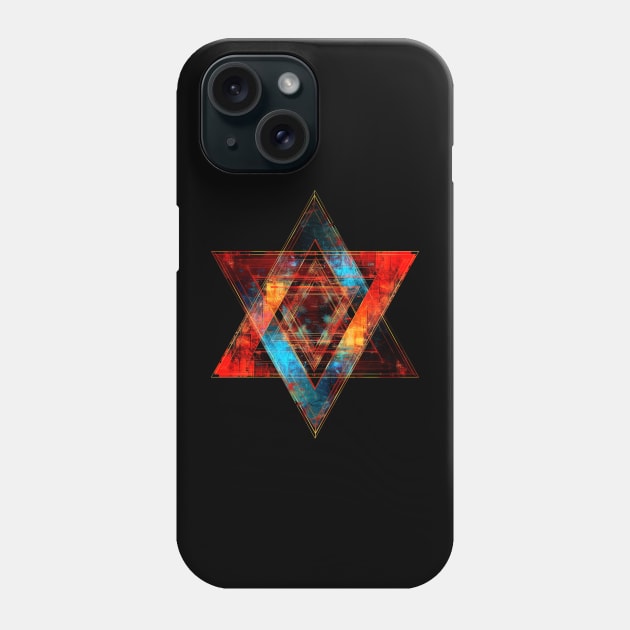 Star Of David Abstract Phone Case by TruthIgnited