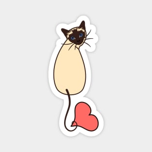 Love Siamese Cat Magnet