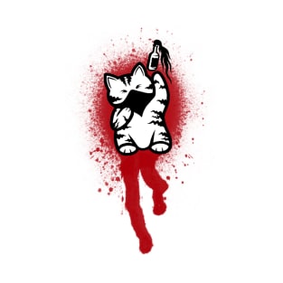 Maneki Neko Blood Stain T-Shirt