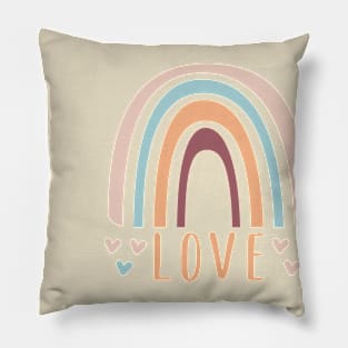 Rainbow Love Pillow