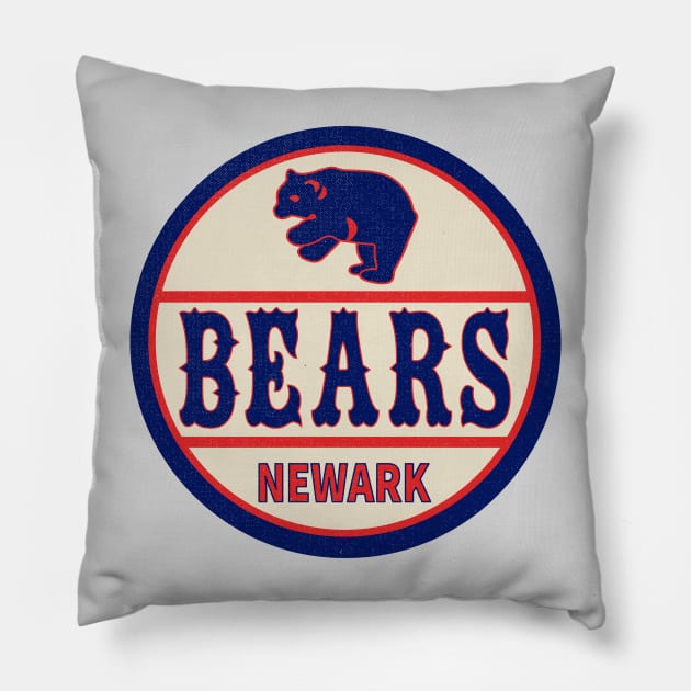 Defunct Newark Bears Baseball 1949 Pillow by LocalZonly