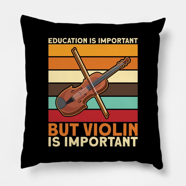 Violinist Pillow by maxcode