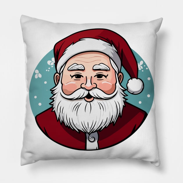 Santa Claus in his best moments Pillow by hatemmorany